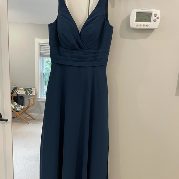 Navy Christina Wu bridesmaid gown - Picture 1 of 6